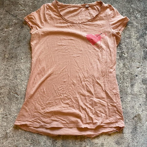 Short-sleeve shirt like new, size M, pink