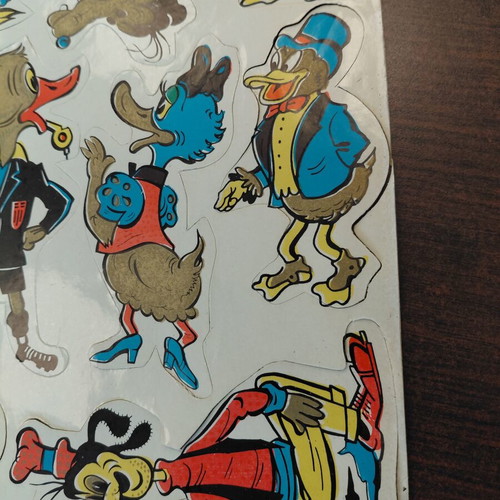 Vintage children stickers from the 1960s like new