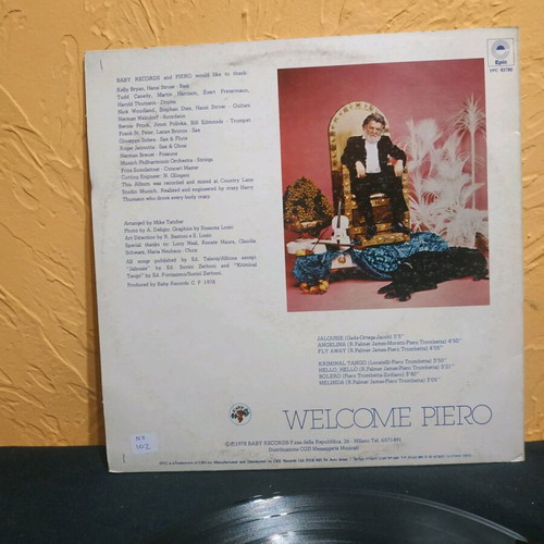 Welcome Piero vinyl record 33 rpm like new