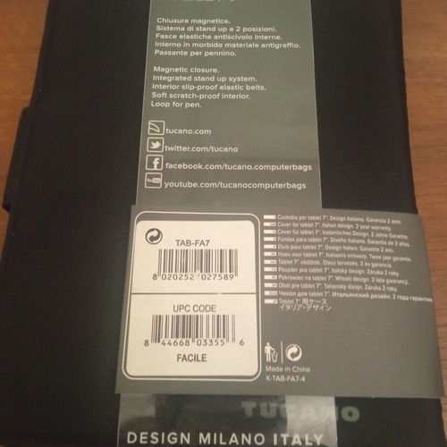 TUCANO tablet case for 7" new