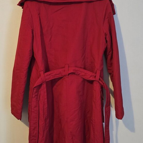 Biston women's coat with belt like new, red, size L
