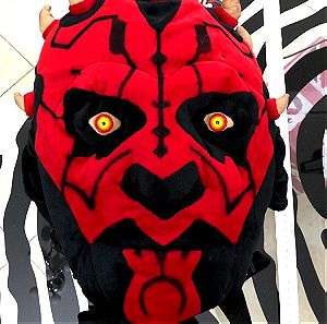 DARTH MAUL STAR WARS RUCKSACK HUGE BACKPACK FIGURE 18 inches DAMAGED from storage w TAG RARE never used 1999