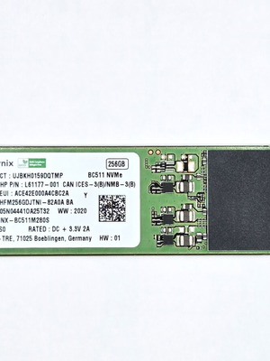SK hynix BC511 256GB NVMe M.2 2280 SSD PCIe Gen3 x4 σαν καινούργιο
