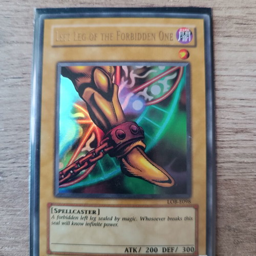 Left Leg of the Forbidden One YuGiOh Card mint, Unlimited Edition