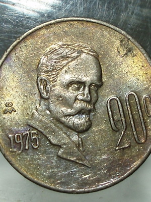 20 Centavos 1975 Μεταχειρισμένο, Μεξικό