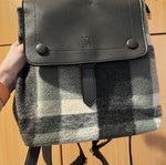 Backbag gray fabric backpack like new