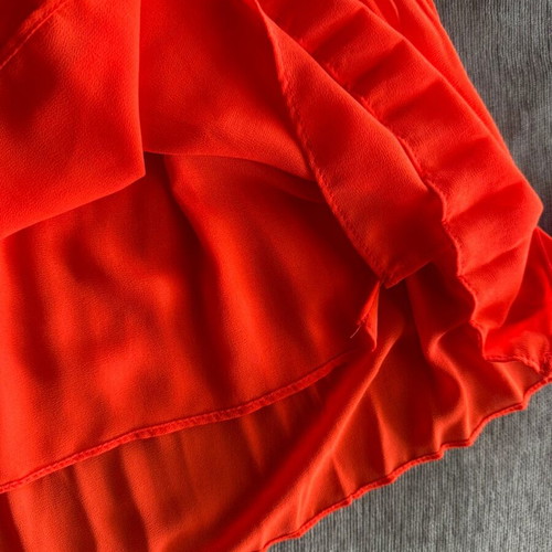 Zara pleated blouse red, like new, size XS