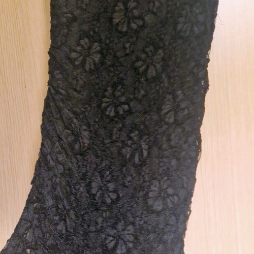 Lace dress with back opening, like new, black, size M