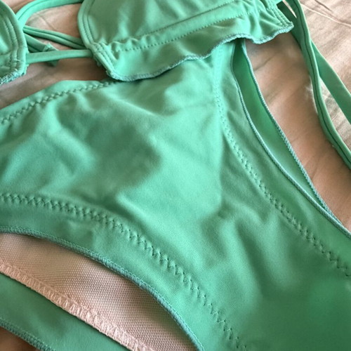 Mint Green Bikini Set size S like new, turquoise