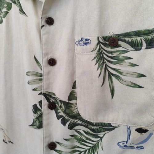 Abysse short sleeve shirt used, size M, multicolor