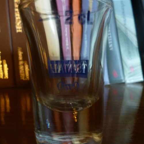 Tsantali ouzo shot glass like new, glass 6.5 cm