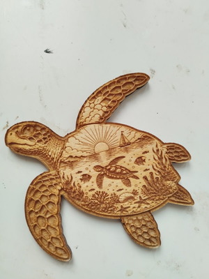 Wooden turtle decorative item made to order