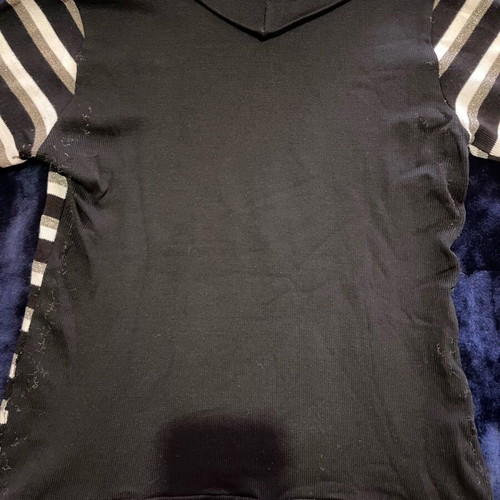 Women's blouse used, black and white