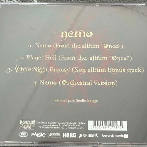 Nightwish Nemo Maxi CD Single used, metal