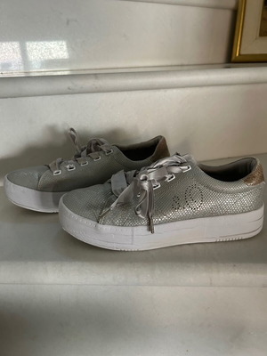S. Oliver women's silver sneakers size 36