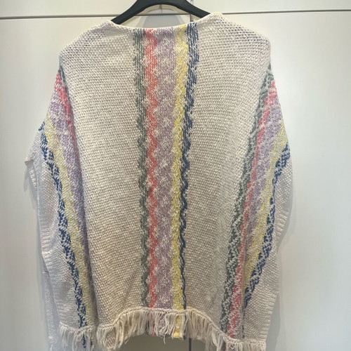 Zara poncho size 13/14 like new, colorful knitted