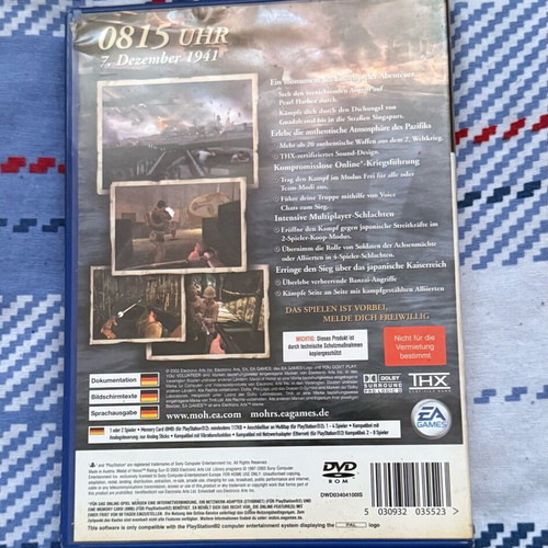 Medal of Honor: Rising Sun PlayStation 2 like new, full set