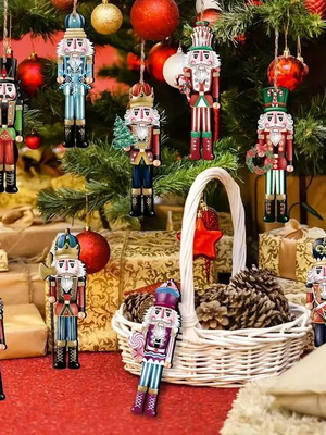 Nutcracker Christmas decorations set of 6 new No2