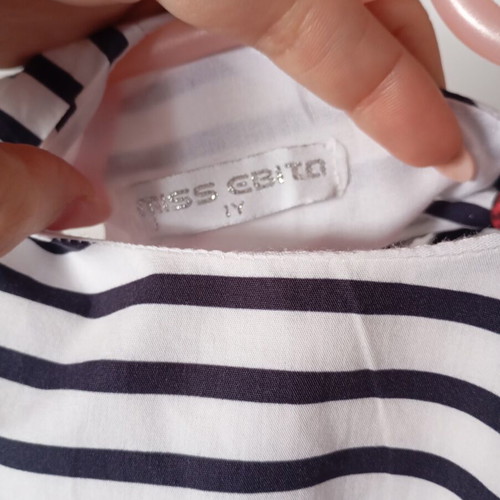 Miss Ebito floral striped dress 1Y like new