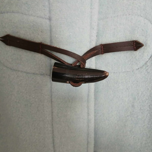 Gloverall Montgomery coat with hood like new, size XL, baby blue