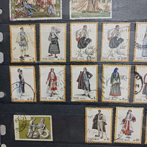 Greek stamps used, sealed in good condition