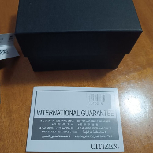 Citizen men's watch 41mm battery with black leather strap