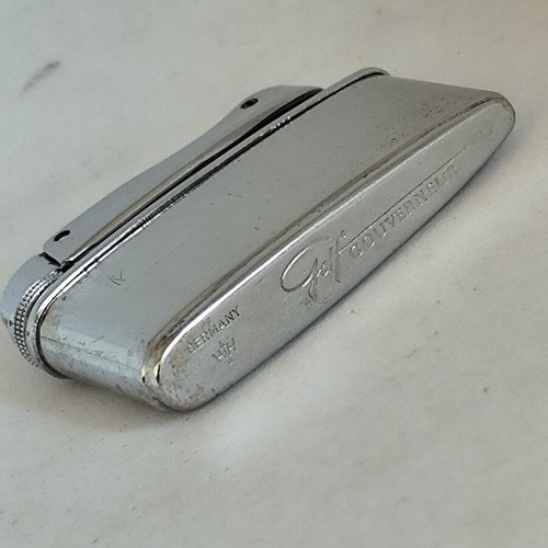 Mylflam Gouverneur lighter vintage 1950s, used metal collectible