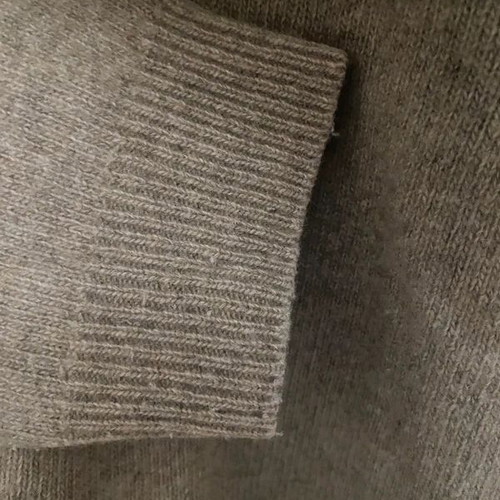 Oxford Company men's wool sweater used size L beige
