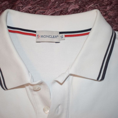 Moncler Polo Shirt Men XL like new, white