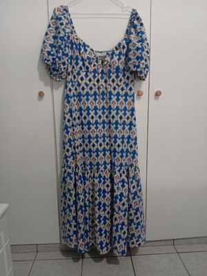 Zara φόρεμα XXL μεταχειρισμένο, μπλε πολύχρωμο