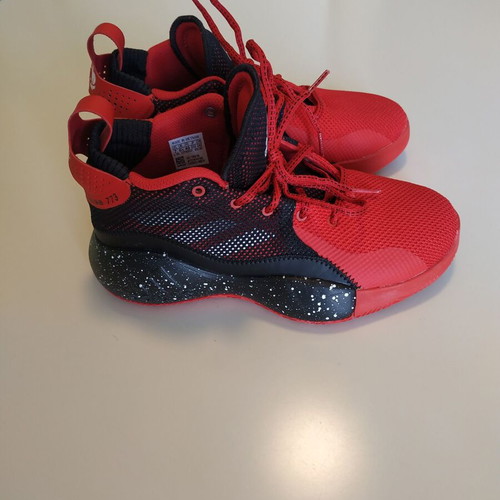 Adidas Basketball D-Rose 773 athletic shoes used, size 40, red-black