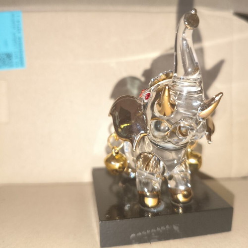 King Power KSS Bell Elephant Crouching crystal collectible, new