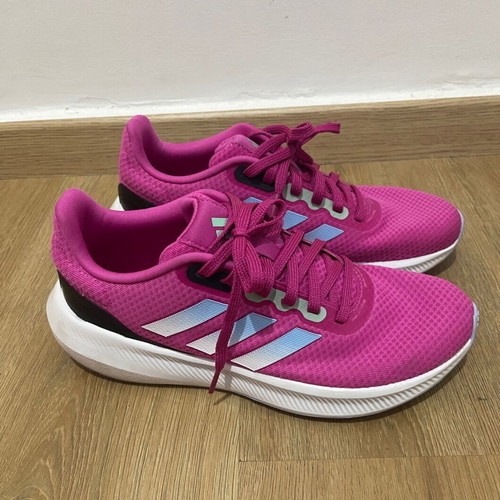 Adidas athletic shoes pink like new, size 39.5