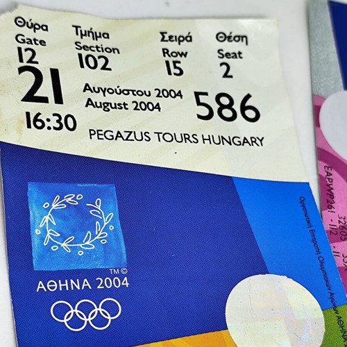 Olympic Games Athens 2004 Water Polo Tickets like new, set of 3