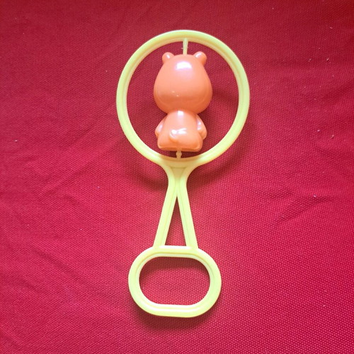 Fisher-Price Rattle with Rotating Hippopotamus Used from the 80s-90s