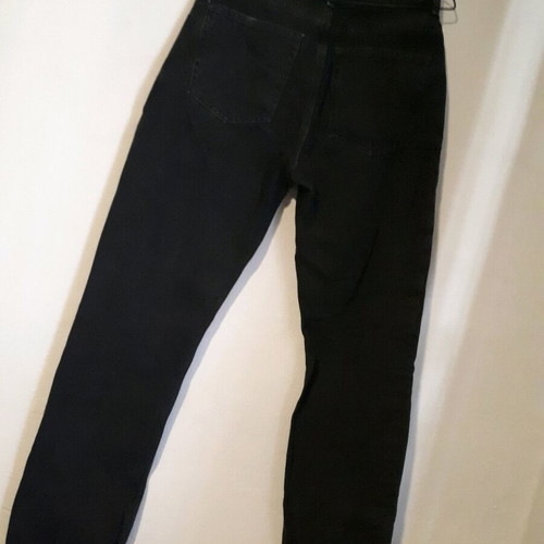 H&M high-waisted black jeans like new, size S