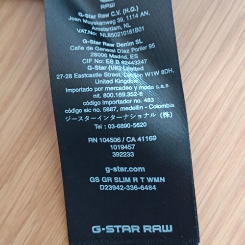 G-Star Raw Slim Fit Women's T-shirt black, new with tags