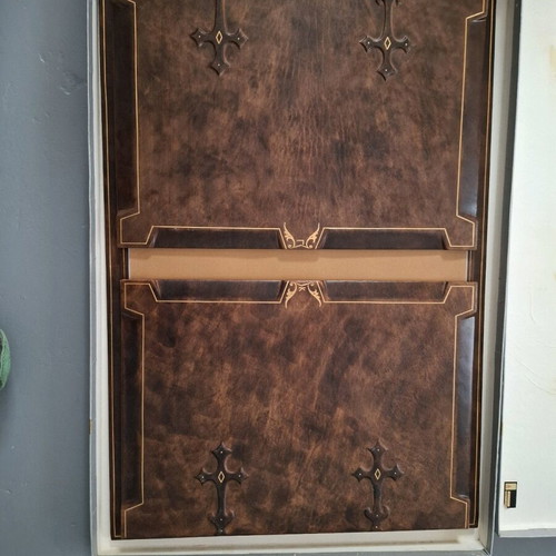 Vintage leather desk set like new