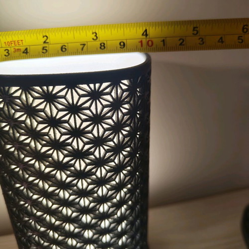 Kumiko LED lamp 18cm like new, Japanese design ambient light 3d printed