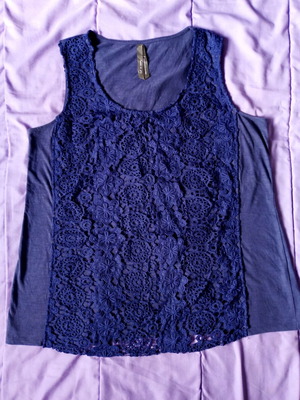 Penningtons sleeveless blouse used, size L, blue