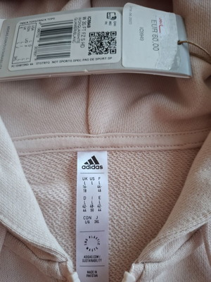 Adidas Relaxed Fit Top new, size L, pink cotton