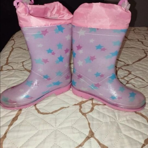 Children's rain boots size 27 like new, pink