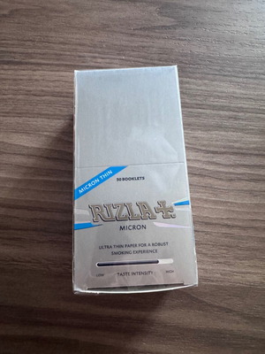 Χαρτάκια Rizla Micron καινούργια, κουτί 50 τεμαχίων