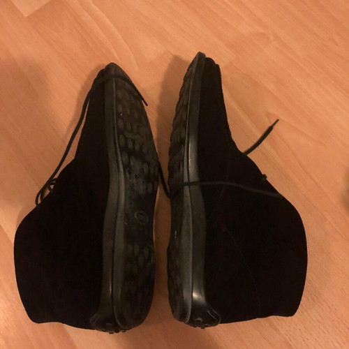 Tod's black suede shoes size 42 like new, men's