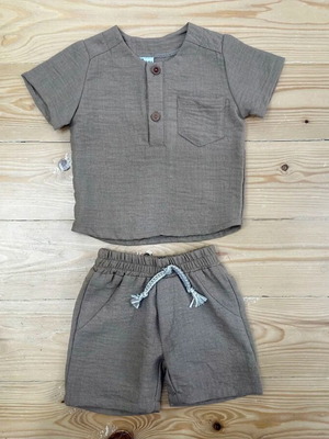 Shirt and Bermuda set size 9-12 months new