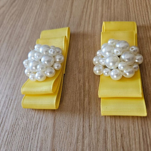 Decorations for Sandals and Bags new with pearls, set of 2 pieces