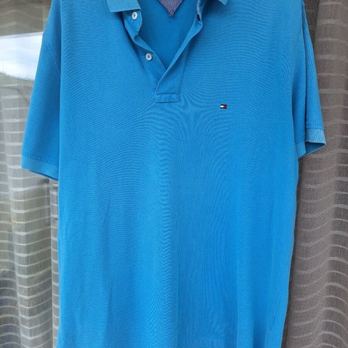 Tommy Hilfiger men's shirt xl used, turquoise with collar