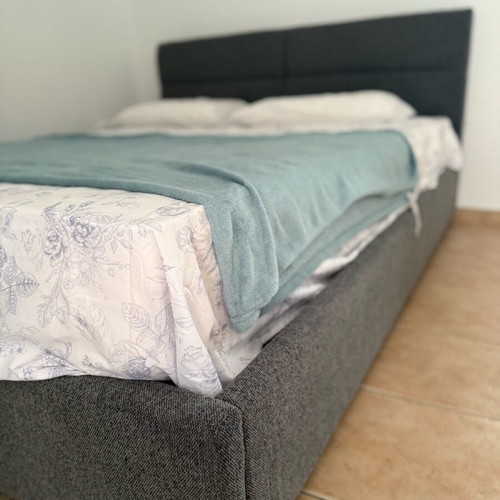 Bed with storage and mattress like new