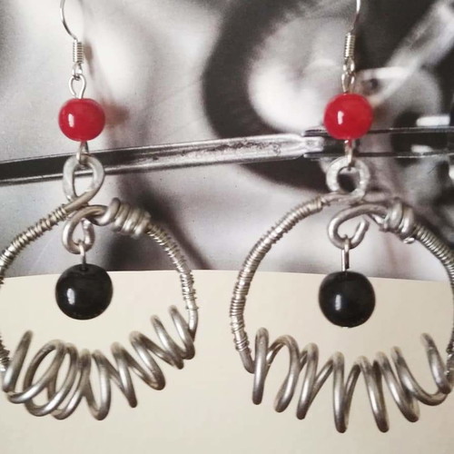 Wire earrings SK24 new handmade