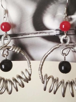 Wire earrings SK24 new handmade